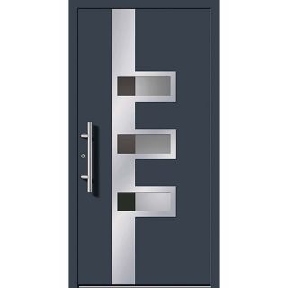 Haustür Aluminium BEW E 1157 Motivglas 1