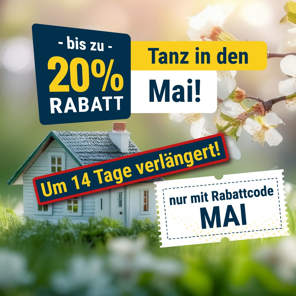 Bis zu 20% Rabatt auf Fenster und Türen
