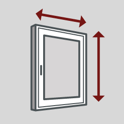 BEW24 Fenster Konfigurator Maße