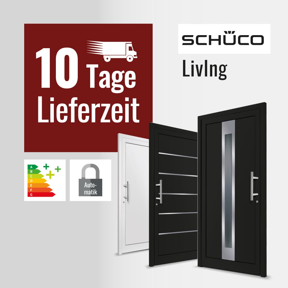 Schüco Haustüren Kunststoff-Alu mit 10 Tagen Lieferzeit
