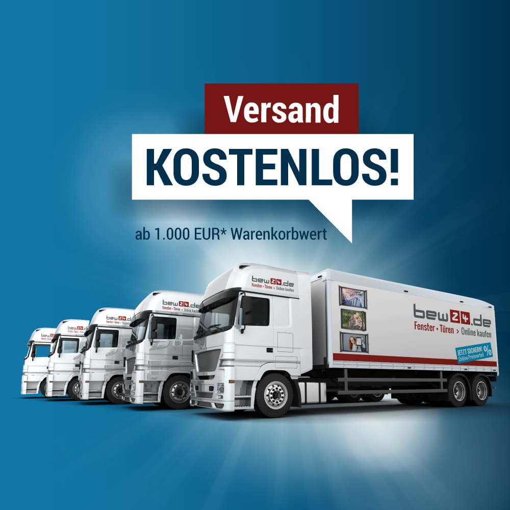 Kostenlose Lieferung ab 1.000 Euro