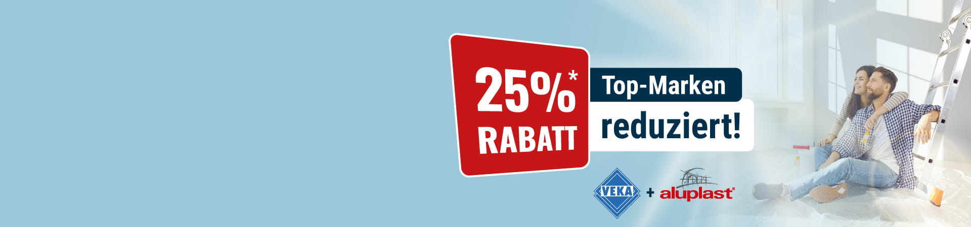 25% Rabatt auf Veka & Aluplast