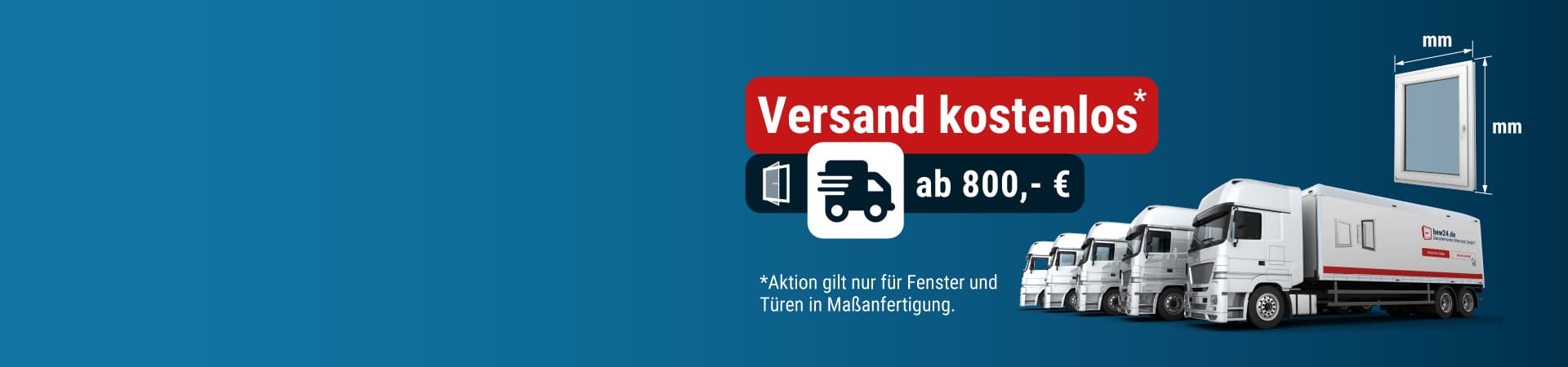 Kostenlose Lieferung ab 800 €